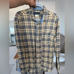 Jack & Jones Essential Flannel Yellow Button Down